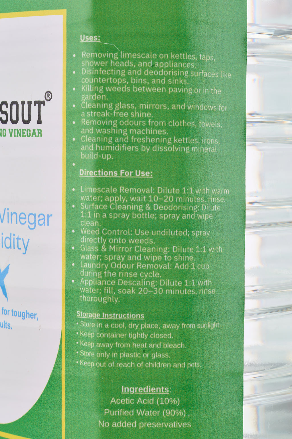 1O% Cleaning Vinegar 2L