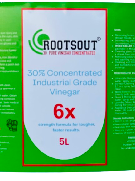 Weeds Killer | 30% Vinegar Concentrate | 5L